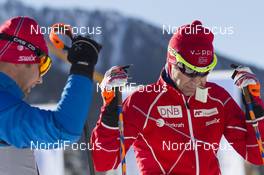21.01.2016, Antholz, Italy (ITA): Ole Einar Bjoerndalen (NOR) -  IBU world cup biathlon, training, Antholz (ITA). www.nordicfocus.com. © Manzoni/NordicFocus. Every downloaded picture is fee-liable.