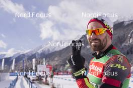 20.01.2016, Antholz, Italy (ITA): Michael Roesch (BEL) -  IBU world cup biathlon, training, Antholz (ITA). www.nordicfocus.com. © Manzoni/NordicFocus. Every downloaded picture is fee-liable.