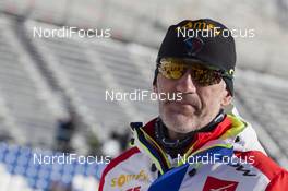 19.01.2016, Antholz, Italy (ITA): Jean Paul Giacchino (FRA), coach Team France -  IBU world cup biathlon, training, Antholz (ITA). www.nordicfocus.com. © Manzoni/NordicFocus. Every downloaded picture is fee-liable.