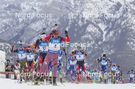 06.02.2016, Canmore, Canada (CAN): Evgeniy Garanichev (RUS) -  IBU world cup biathlon, mass men, Canmore (CAN). www.nordicfocus.com. © Manzoni/NordicFocus. Every downloaded picture is fee-liable.