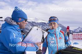 07.02.2016, Canmore, Canada (CAN): Daria Virolaynen (RUS) -  IBU world cup biathlon, relay mixed, Canmore (CAN). www.nordicfocus.com. © Manzoni/NordicFocus. Every downloaded picture is fee-liable.