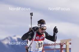 07.02.2016, Canmore, Canada (CAN): Benjamin Weger (SUI) -  IBU world cup biathlon, relay mixed, Canmore (CAN). www.nordicfocus.com. © Manzoni/NordicFocus. Every downloaded picture is fee-liable.