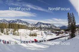 07.02.2016, Canmore, Canada (CAN): Event Feature: Stadium overview -  IBU world cup biathlon, relay mixed, Canmore (CAN). www.nordicfocus.com. © Manzoni/NordicFocus. Every downloaded picture is fee-liable.