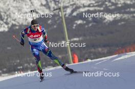 07.02.2016, Canmore, Canada (CAN): Jean Guillaume Beatrix (FRA) -  IBU world cup biathlon, relay mixed, Canmore (CAN). www.nordicfocus.com. © Manzoni/NordicFocus. Every downloaded picture is fee-liable.