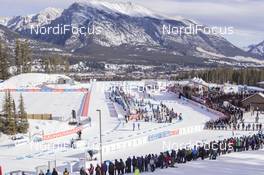 07.02.2016, Canmore, Canada (CAN): Event Feature: Stadium overview  -  IBU world cup biathlon, relay mixed, Canmore (CAN). www.nordicfocus.com. © Manzoni/NordicFocus. Every downloaded picture is fee-liable.