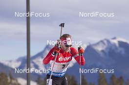07.02.2016, Canmore, Canada (CAN): Macx Davies (CAN) -  IBU world cup biathlon, relay mixed, Canmore (CAN). www.nordicfocus.com. © Manzoni/NordicFocus. Every downloaded picture is fee-liable.