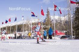 07.02.2016, Canmore, Canada (CAN): Baida Bendika (LAT) -  IBU world cup biathlon, single mixed relay, Canmore (CAN). www.nordicfocus.com. © Manzoni/NordicFocus. Every downloaded picture is fee-liable.