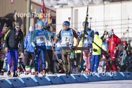 07.02.2016, Canmore, Canada (CAN): Eric Lesser (GER) -  IBU world cup biathlon, single mixed relay, Canmore (CAN). www.nordicfocus.com. © Manzoni/NordicFocus. Every downloaded picture is fee-liable.