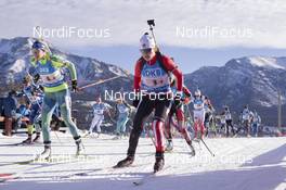 07.02.2016, Canmore, Canada (CAN): Ingela Andersson (SWE), Julia Ransom (CAN), (l-r) -  IBU world cup biathlon, single mixed relay, Canmore (CAN). www.nordicfocus.com. © Manzoni/NordicFocus. Every downloaded picture is fee-liable.