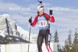 07.02.2016, Canmore, Canada (CAN): Julia Ransom (CAN) -  IBU world cup biathlon, single mixed relay, Canmore (CAN). www.nordicfocus.com. © Manzoni/NordicFocus. Every downloaded picture is fee-liable.
