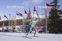 07.02.2016, Canmore, Canada (CAN): Ingela Andersson (SWE) -  IBU world cup biathlon, single mixed relay, Canmore (CAN). www.nordicfocus.com. © Manzoni/NordicFocus. Every downloaded picture is fee-liable.