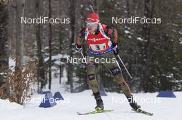 13.02.2016, Presque Isle, United States of America (USA): Daniel Boehm (GER) -  IBU world cup biathlon, relay men, Presque Isle (USA). www.nordicfocus.com. © Manzoni/NordicFocus. Every downloaded picture is fee-liable.