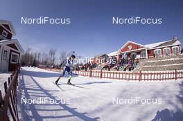 11.02.2016, Presque Isle, United States of America (USA): Simon Desthieux (FRA) -  IBU world cup biathlon, sprint men, Presque Isle (USA). www.nordicfocus.com. © Manzoni/NordicFocus. Every downloaded picture is fee-liable.