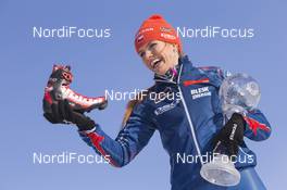 20.03.2016, Khanty-Mansiysk, Russia (RUS): Gabriela Soukalova (CZE) -  IBU world cup biathlon,  cups, Khanty-Mansiysk (RUS). www.nordicfocus.com. © Manzoni/NordicFocus. Every downloaded picture is fee-liable.