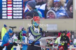 17.03.2016, Khanty-Mansiysk, Russia (RUS): Iana Bondar (UKR) -  IBU world cup biathlon, sprint women, Khanty-Mansiysk (RUS). www.nordicfocus.com. © Manzoni/NordicFocus. Every downloaded picture is fee-liable.