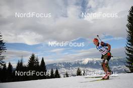 28.01.2016, Cheile Gradistei, Romania (ROU): REITER Dominic(GER) - IBU Youth and Junior world ski championships biathlon, individual men junior, Cheile Gradistei (ROU). www.nordicfocus.com. © Tumashov/NordicFocus. Every downloaded picture is fee-liable.