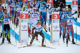 31.01.2016, Cheile Gradistei, Romania (ROU): REITER Dominic(GER) - IBU Youth and Junior world ski championships biathlon, pursuit men junior, Cheile Gradistei (ROU). www.nordicfocus.com. © Tumashov/NordicFocus. Every downloaded picture is fee-liable.