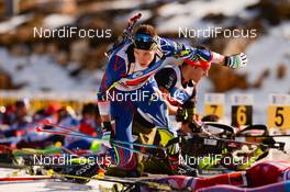 02.02.2016, Cheile Gradistei, Romania (ROU): HUILLIER Yohan(FRA) - IBU Youth and Junior world ski championships biathlon, relay men junior, Cheile Gradistei (ROU). www.nordicfocus.com. © Tumashov/NordicFocus. Every downloaded picture is fee-liable.