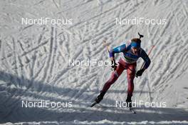 02.02.2016, Cheile Gradistei, Romania (ROU): PLITCEV Viktor(RUS) - IBU Youth and Junior world ski championships biathlon, relay men junior, Cheile Gradistei (ROU). www.nordicfocus.com. © Tumashov/NordicFocus. Every downloaded picture is fee-liable.