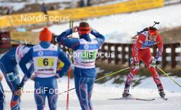 02.02.2016, Cheile Gradistei, Romania (ROU): FLOTTEN Ole Andreas(NOR) - IBU Youth and Junior world ski championships biathlon, relay men junior, Cheile Gradistei (ROU). www.nordicfocus.com. © Tumashov/NordicFocus. Every downloaded picture is fee-liable.