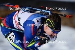 30.01.2016, Cheile Gradistei, Romania (ROU): HUILLIER Yohan(FRA) - IBU Youth and Junior world ski championships biathlon, sprint men junior, Cheile Gradistei (ROU). www.nordicfocus.com. © Tumashov/NordicFocus. Every downloaded picture is fee-liable.