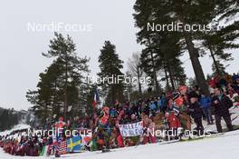 13.03.2016, Oslo, Norway (NOR): Franziska Preuss (GER), Franziska Hildebrand (GER) - IBU world championships biathlon, mass women, Oslo (NOR). www.nordicfocus.com. © Tumashov/NordicFocus. Every downloaded picture is fee-liable.