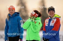 13.03.2016, Oslo, Norway (NOR): Laura Dahlmeier (GER), Marie Dorin Habert (FRA) - IBU world championships biathlon, mass women, Oslo (NOR). www.nordicfocus.com. © Tumashov/NordicFocus. Every downloaded picture is fee-liable.
