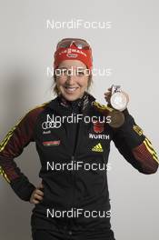 11.03.2016, Oslo, Norway (NOR): Franziska Preuss (GER) - IBU world championships biathlon, medals, Oslo (NOR). www.nordicfocus.com. © NordicFocus. Every downloaded picture is fee-liable.