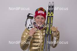 05.03.2016, Oslo, Norway (NOR): Tiril Eckhoff (NOR) - IBU world championships biathlon, medals, Oslo (NOR). www.nordicfocus.com. © NordicFocus. Every downloaded picture is fee-liable.