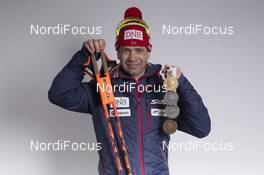 13.03.2016, Oslo, Norway (NOR): Ole Einar Bjoerndalen (NOR) - IBU world championships biathlon, medals, Oslo (NOR). www.nordicfocus.com. © NordicFocus. Every downloaded picture is fee-liable.