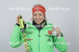 03.03.2016, Oslo, Norway (NOR): Franziska Preuss (GER) - IBU world championships biathlon, medals, Oslo (NOR). www.nordicfocus.com. © NordicFocus. Every downloaded picture is fee-liable.