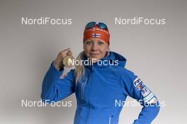 13.03.2016, Oslo, Norway (NOR): Kaisa Makarainen (FIN), Kaisa Makarainen (FIN) - IBU world championships biathlon, medals, Oslo (NOR). www.nordicfocus.com. © NordicFocus. Every downloaded picture is fee-liable.