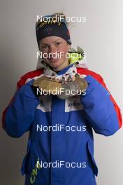 13.03.2016, Oslo, Norway (NOR): Marie Dorin Habert (FRA), Marie Dorin Habert (FRA) - IBU world championships biathlon, medals, Oslo (NOR). www.nordicfocus.com. © NordicFocus. Every downloaded picture is fee-liable.