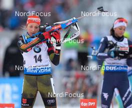 06.03.2016, Oslo, Norway (NOR): Franziska Preuss (GER) - IBU world championships biathlon, pursuit women, Oslo (NOR). www.nordicfocus.com. © Tumashov/NordicFocus. Every downloaded picture is fee-liable.