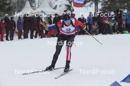 06.03.2016, Oslo, Norway (NOR): Darya Usanova (KAZ) - IBU world championships biathlon, pursuit women, Oslo (NOR). www.nordicfocus.com. © NordicFocus. Every downloaded picture is fee-liable.