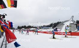 12.03.2016, Oslo, Norway (NOR): start men relay Event Feature: - IBU world championships biathlon, relay men, Oslo (NOR). www.nordicfocus.com. © Tumashov/NordicFocus. Every downloaded picture is fee-liable.