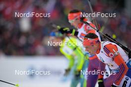 12.03.2016, Oslo, Norway (NOR): Tim Burke (USA) - IBU world championships biathlon, relay men, Oslo (NOR). www.nordicfocus.com. © Tumashov/NordicFocus. Every downloaded picture is fee-liable.