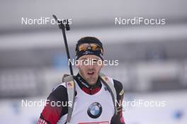 12.03.2016, Oslo, Norway (NOR): Sven Grossegger (AUT) - IBU world championships biathlon, relay men, Oslo (NOR). www.nordicfocus.com. © NordicFocus. Every downloaded picture is fee-liable.