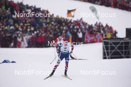 12.03.2016, Oslo, Norway (NOR): Tarjei Boe (NOR) - IBU world championships biathlon, relay men, Oslo (NOR). www.nordicfocus.com. © NordicFocus. Every downloaded picture is fee-liable.