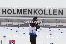 12.03.2016, Oslo, Norway (NOR): Serafin Wiestner (SUI) - IBU world championships biathlon, relay men, Oslo (NOR). www.nordicfocus.com. © NordicFocus. Every downloaded picture is fee-liable.