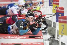 30.11.2016, Oestersund, Sweden, (SWE): Marie Dorin Habert (FRA) - IBU world cup biathlon, individual women, Oestersund (SWE). www.nordicfocus.com. © Manzoni/NordicFocus. Every downloaded picture is fee-liable.