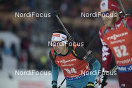 04.12.2016, Oestersund, Sweden, (SWE): Quentin Fillon Maillet (FRA) - IBU world cup biathlon, pursuit men, Oestersund (SWE). www.nordicfocus.com. © Manzoni/NordicFocus. Every downloaded picture is fee-liable.