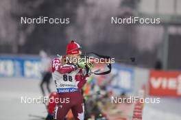 03.12.2016, Oestersund, Sweden, (SWE): Christian Gow (CAN) - IBU world cup biathlon, sprint men, Oestersund (SWE). www.nordicfocus.com. © Manzoni/NordicFocus. Every downloaded picture is fee-liable.