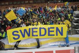 03.12.2016, Oestersund, Sweden, (SWE): Event Feature: Swedish Fans celebrate - IBU world cup biathlon, sprint men, Oestersund (SWE). www.nordicfocus.com. © Manzoni/NordicFocus. Every downloaded picture is fee-liable.
