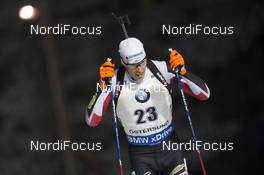 03.12.2016, Oestersund, Sweden, (SWE): Julian Eberhard (AUT) - IBU world cup biathlon, sprint men, Oestersund (SWE). www.nordicfocus.com. © Manzoni/NordicFocus. Every downloaded picture is fee-liable.