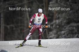 03.12.2016, Oestersund, Sweden, (SWE): Nathan Smith (CAN) - IBU world cup biathlon, sprint men, Oestersund (SWE). www.nordicfocus.com. © Manzoni/NordicFocus. Every downloaded picture is fee-liable.