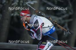 03.12.2016, Oestersund, Sweden, (SWE): Simon Eder (AUT) - IBU world cup biathlon, sprint men, Oestersund (SWE). www.nordicfocus.com. © Manzoni/NordicFocus. Every downloaded picture is fee-liable.