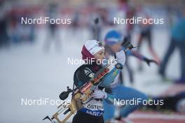 03.12.2016, Oestersund, Sweden, (SWE): Celia Aymonier (FRA) - IBU world cup biathlon, sprint women, Oestersund (SWE). www.nordicfocus.com. © Manzoni/NordicFocus. Every downloaded picture is fee-liable.