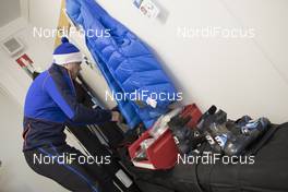02.12.2016, Oestersund, Sweden, (SWE): Industry Feature: Mathias Fredriksson (SWE) - IBU world cup biathlon, training, Oestersund (SWE). www.nordicfocus.com. © Manzoni/NordicFocus. Every downloaded picture is fee-liable.