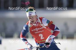 10.12.2016, Pokljuka, Slovenia (SLO): Johannes Thingnes Boe (NOR) -  IBU world cup biathlon, pursuit men, Pokljuka (SLO). www.nordicfocus.com. © Manzoni/NordicFocus. Every downloaded picture is fee-liable.